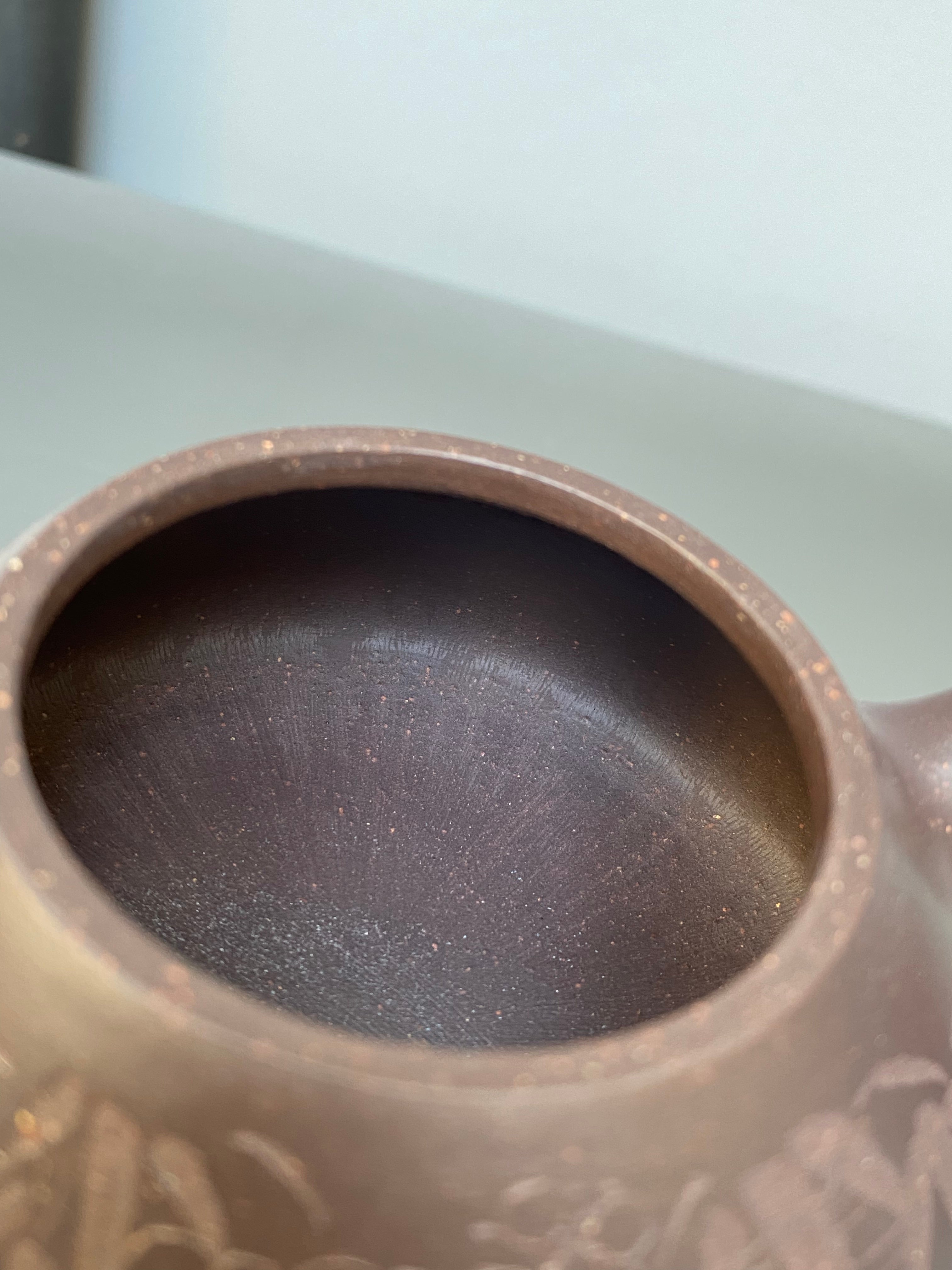 中国紫砂界当代梅王·朱炳浩(石陶）本工巅峰臻品《平盖石瓢》｜稀世臻藏·礼藏天花板重器 原矿优质老紫泥·230cc