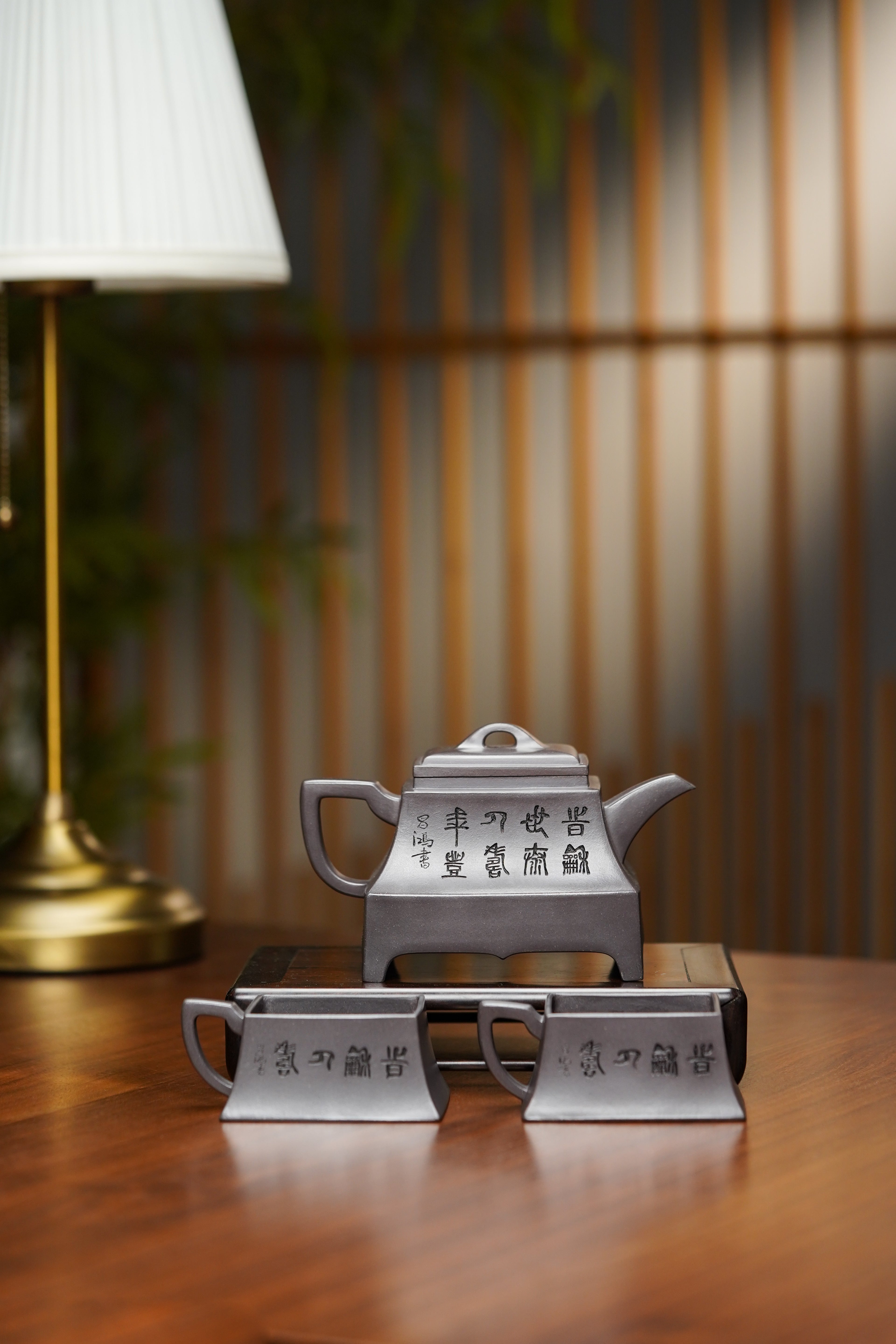 【昌鸿匠造 礼藏至尊】国大师李昌鸿·臻品福利🧧紫砂泰斗顾景舟传承·双国大师之作【四方洐正套组】