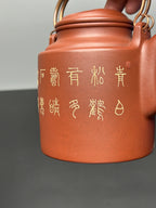 稀世紫砂·全球孤品｜杜益君制·汪小文泥绘【洋桶壶】雅昌拍卖9.7万同款 原矿优质底槽青｜容量：500cc