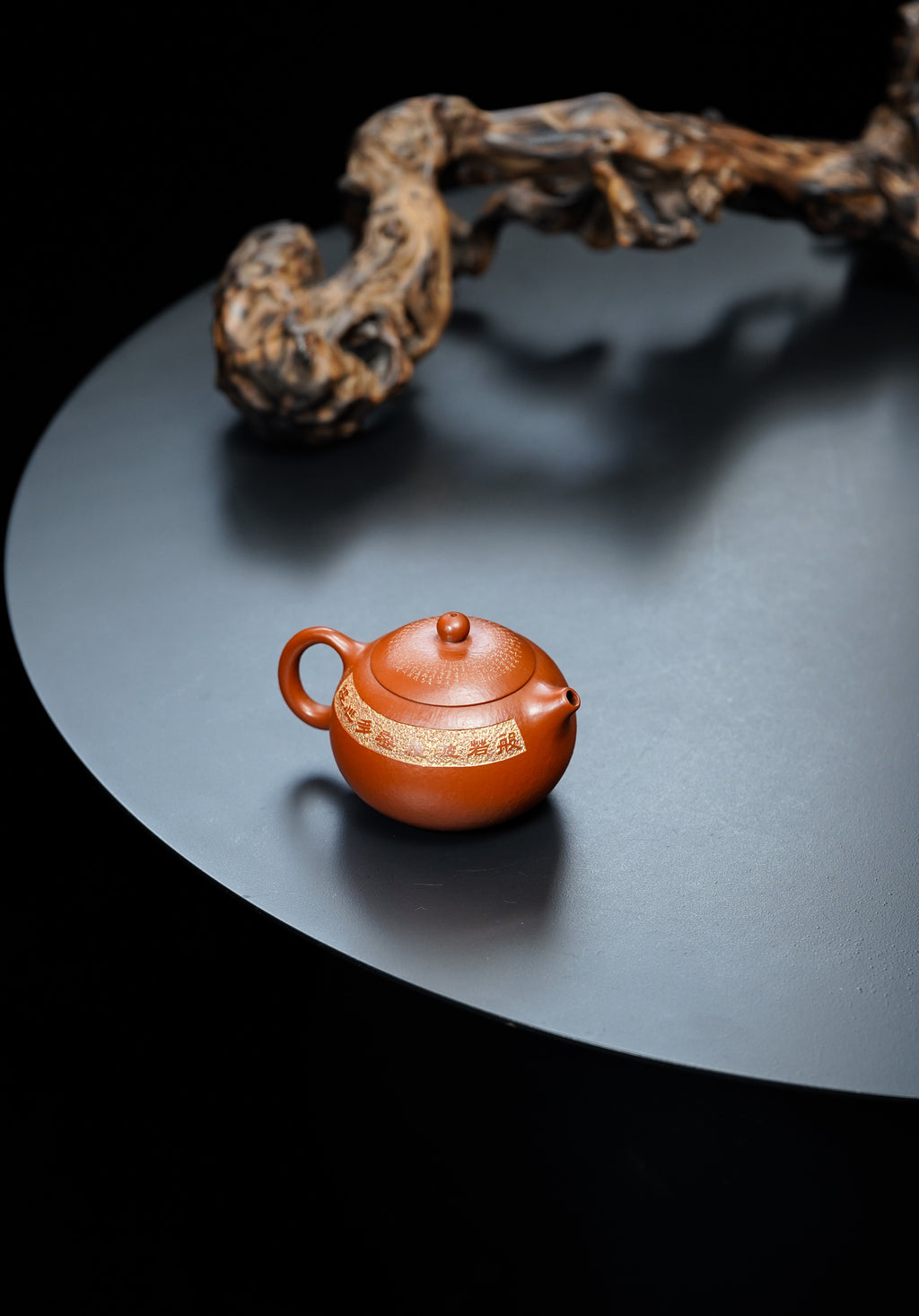 一器藏心经·紫砂纳万福｜郑求标大师｜双心经至尊禅意臻品【西施壶】 ——原矿优质朱泥·230cc