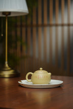 一器藏心经·紫砂纳万福｜郑求标大师｜双心经至尊禅意臻品【六合西施壶】——原矿优质本山绿·160cc