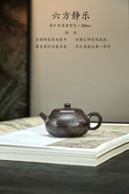 紫砂界80后方器巨匠巅峰臻品《六方静乐壶》传世收藏，藏值无量甄选原矿优质老紫泥·260cc