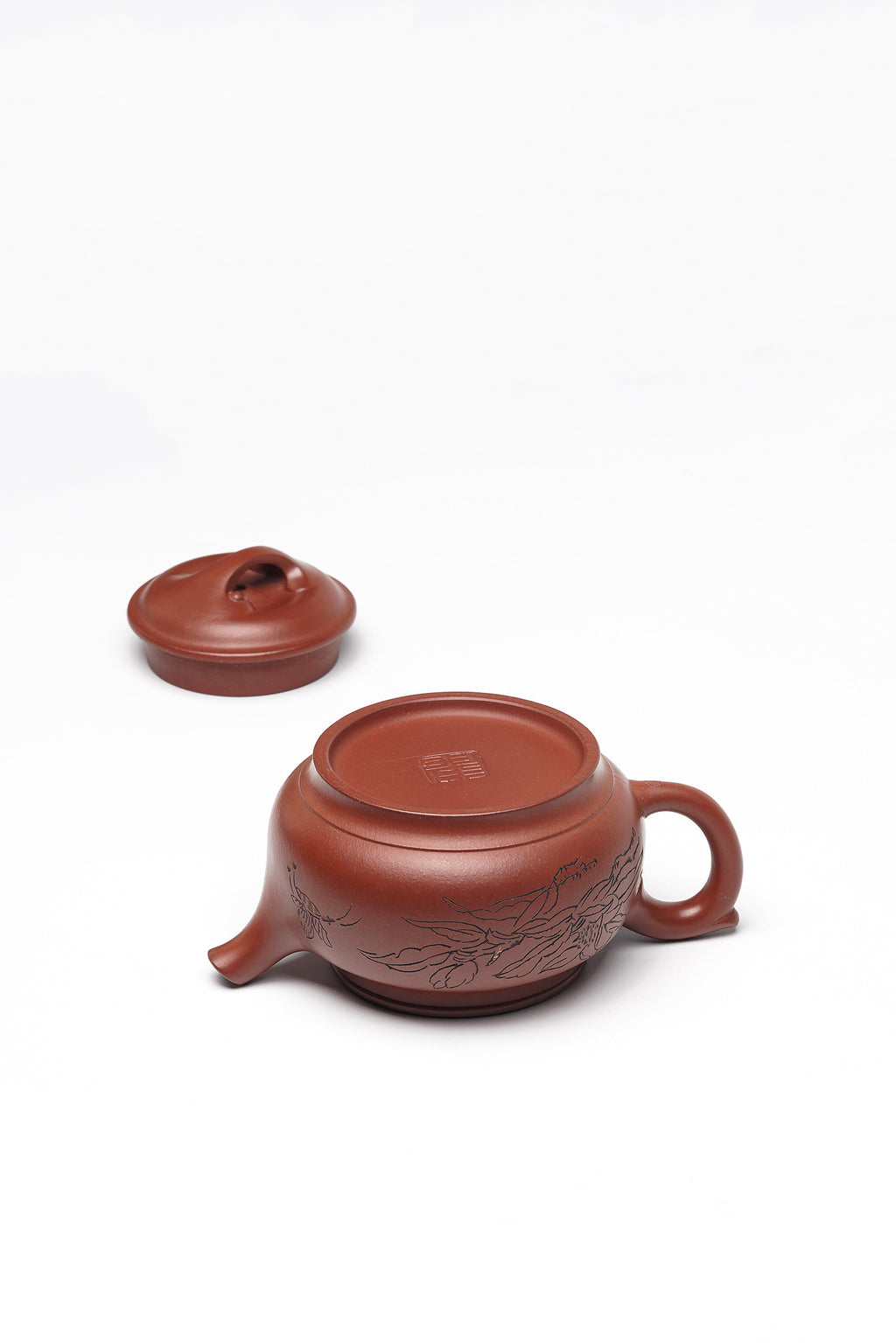 储立之大师传世典藏重器《如意壶》是礼藏双宜首选的高端艺术品！  ——原矿优质 红清水泥·320cc