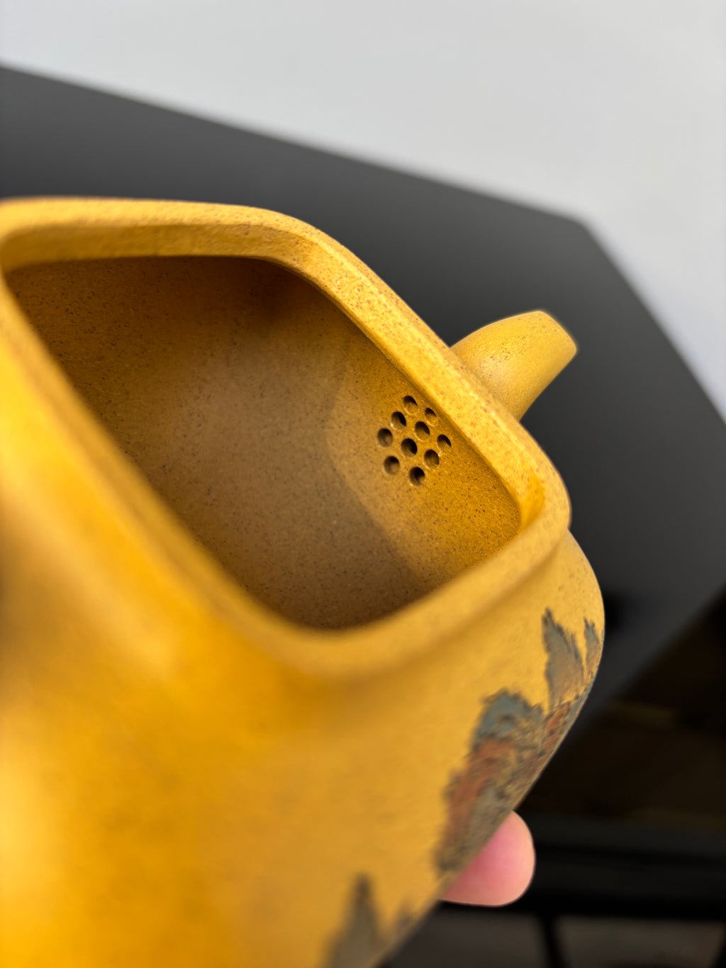 紫砂界彩刻山水第一人·李峰巅峰臻品《传炉壶》礼藏双绝 传世重器！  ——原矿优质黄金段·300cc