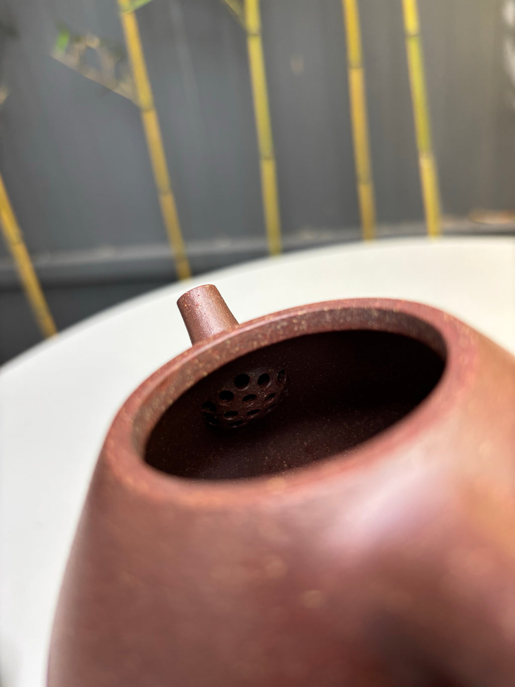 范泽锋高徒·邱爽紫砂潜力重器《子冶石瓢》是您礼藏皆宜的高端艺术品👍  ——原矿优质紫玉金砂·220cc