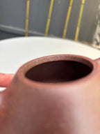 范泽锋高徒·邱爽紫砂潜力重器《子冶石瓢》是您礼藏皆宜的高端艺术品👍  ——原矿优质紫玉金砂·220cc
