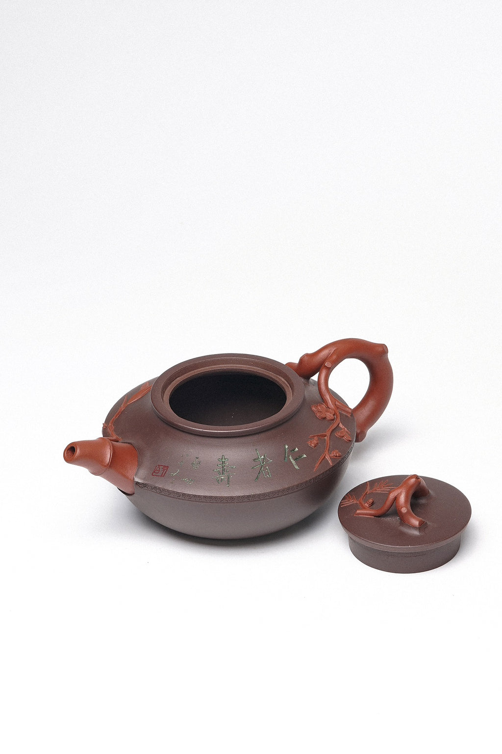 周建春大师扛鼎之作《岁寒三友壶》是收藏与礼赠皆宜的高端艺术品——原矿优质老紫泥双拼·400cc