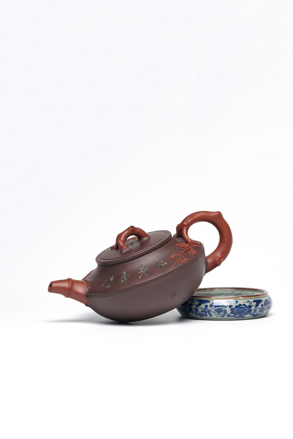 周建春大师扛鼎之作《岁寒三友壶》是收藏与礼赠皆宜的高端艺术品——原矿优质老紫泥双拼·400cc