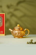 紫砂与雕塑融合艺术重器【双龙戏珠壶】——原矿优质紫茄泥·240cc ——原创紫砂艺术家·朱红景