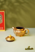 紫砂与雕塑融合艺术重器【双龙戏珠壶】——原矿优质紫茄泥·240cc ——原创紫砂艺术家·朱红景