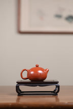 宜兴原矿紫砂壶套组《西施》墨梅图，一壶六杯——原矿优质朱泥·200cc ——著名陶艺家·杨菲
