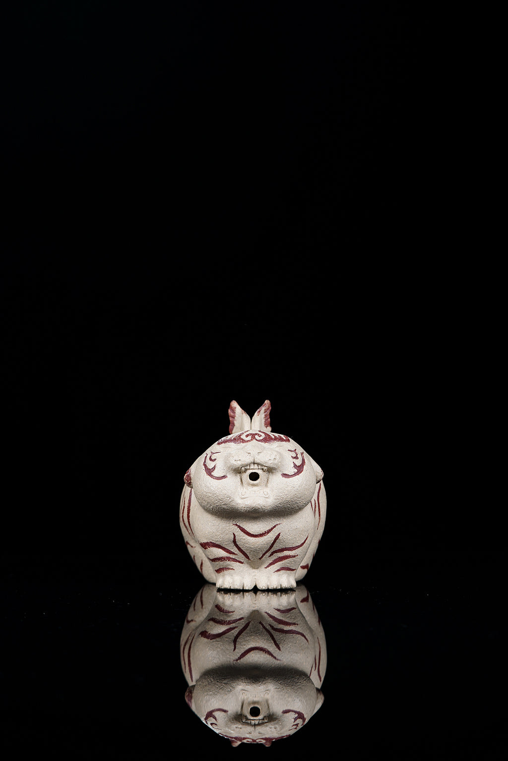 新款《如虎添翼》 ——原矿白玉段泥·130cc ——实力派陶艺家·王丰