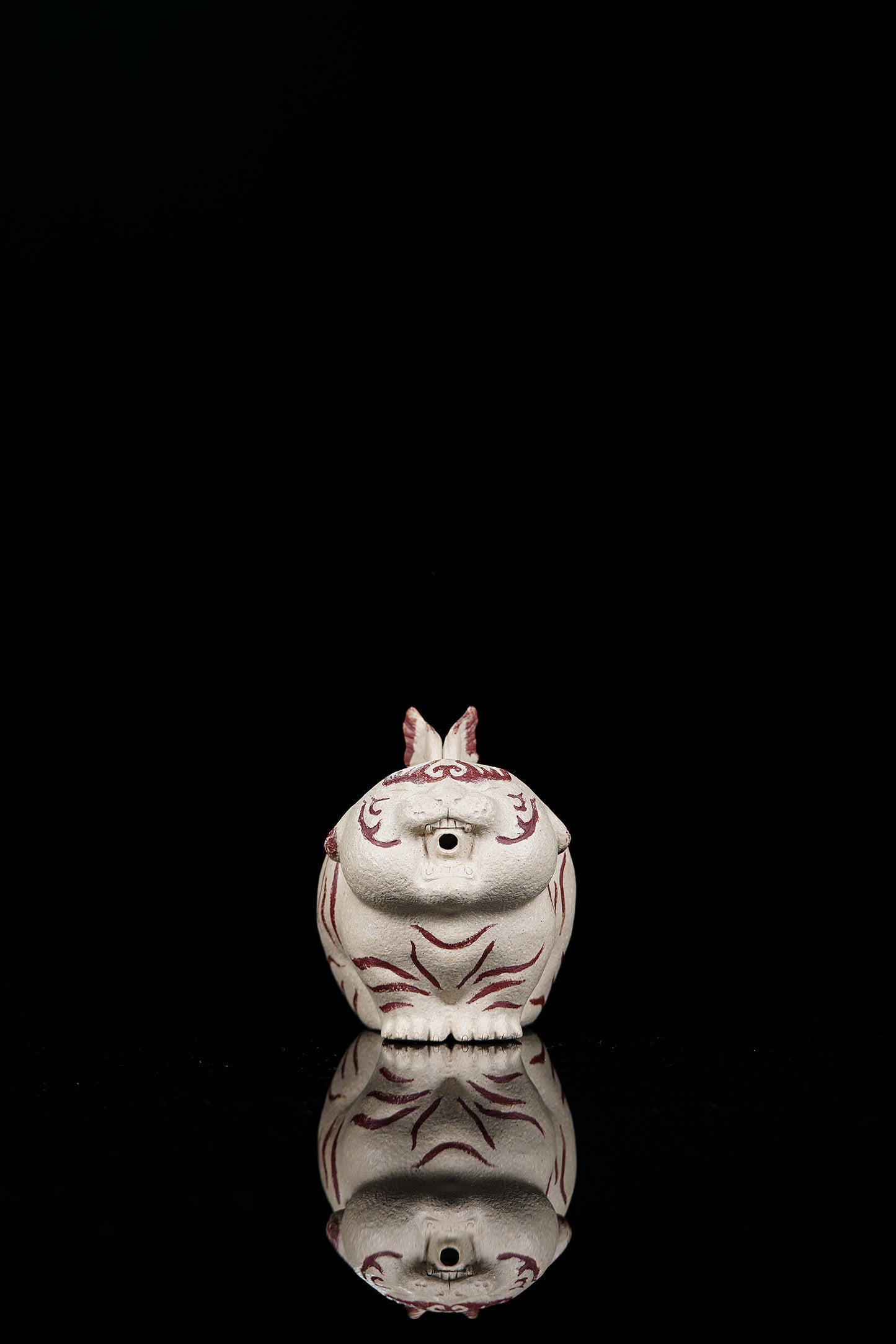 新款《如虎添翼》 ——原矿白玉段泥·130cc ——实力派陶艺家·王丰