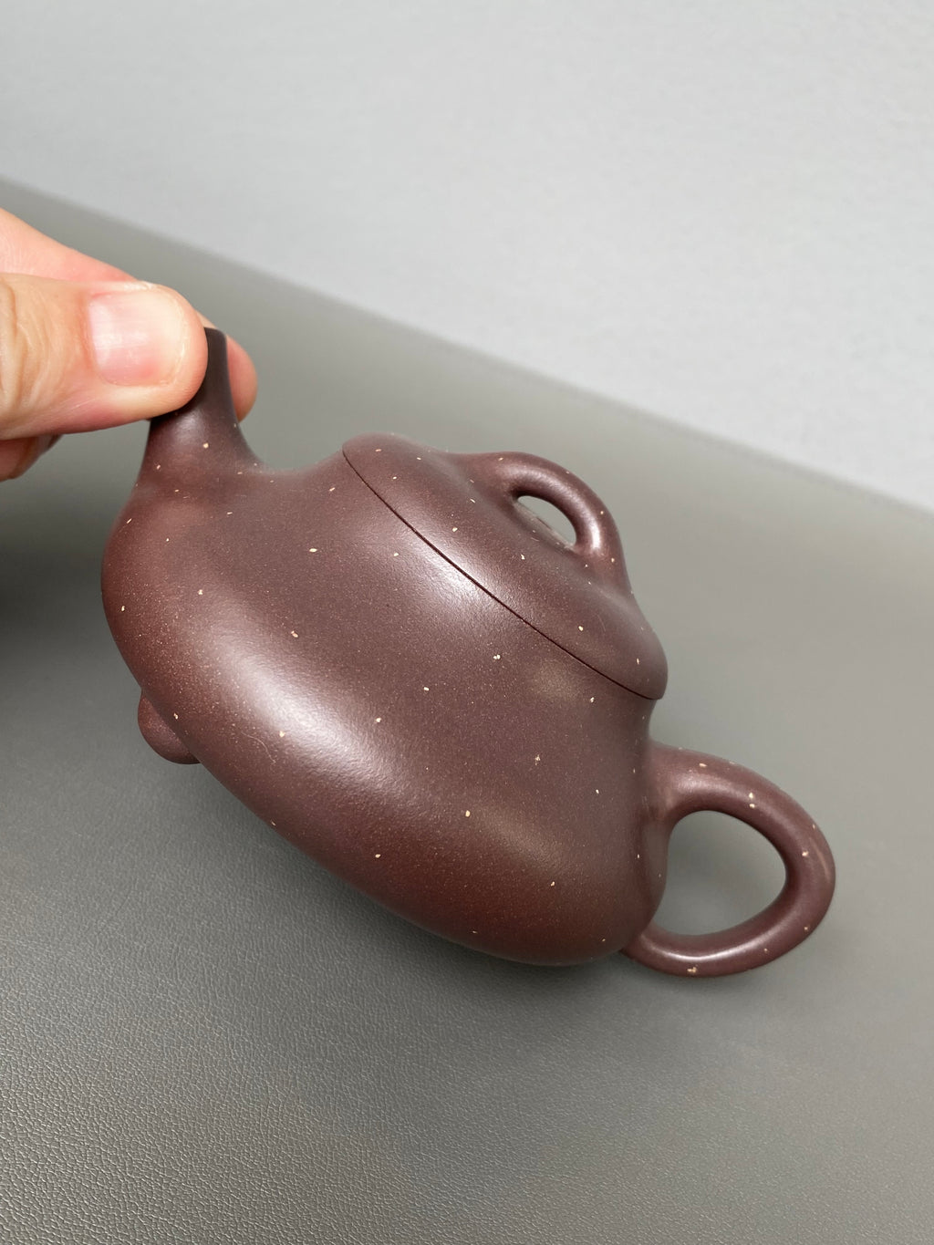 原矿好工好料系列【安瓢壶】珍藏精品佳作！  ——原矿优质紫泥铺砂·160cc ——紫砂艺术名家·宁辰（风华）