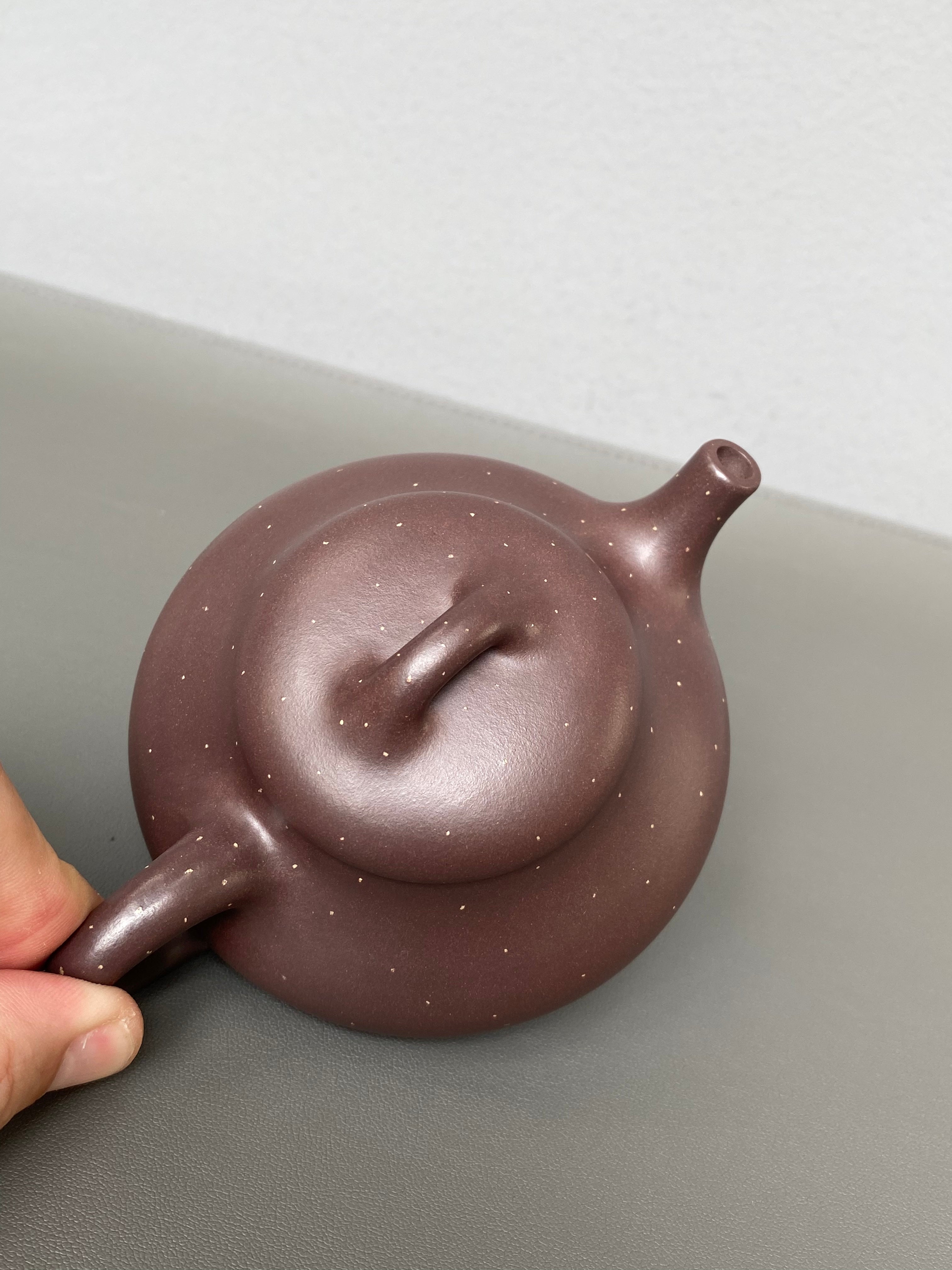 原矿好工好料系列【安瓢壶】珍藏精品佳作！  ——原矿优质紫泥铺砂·160cc ——紫砂艺术名家·宁辰（风华）