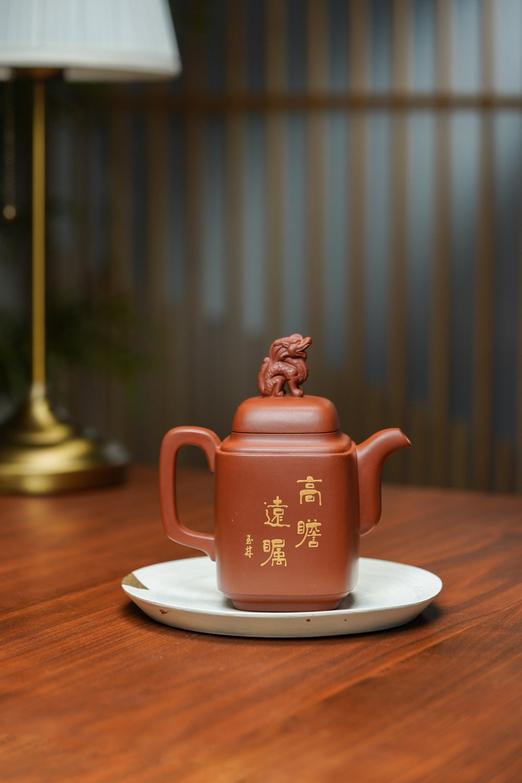 何光宏·邱玉林联袂创作孤品《四方瑞麟揽胜壶》｜传世收藏｜礼赠顶流｜原矿优质底槽清·容量460cc