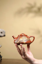 紫砂四小龙江建翔嫡传·杜益君巅峰佳作《子冶石瓢》——原矿优质降坡泥·260cc ——高级工艺美术师·杜益君 亲制