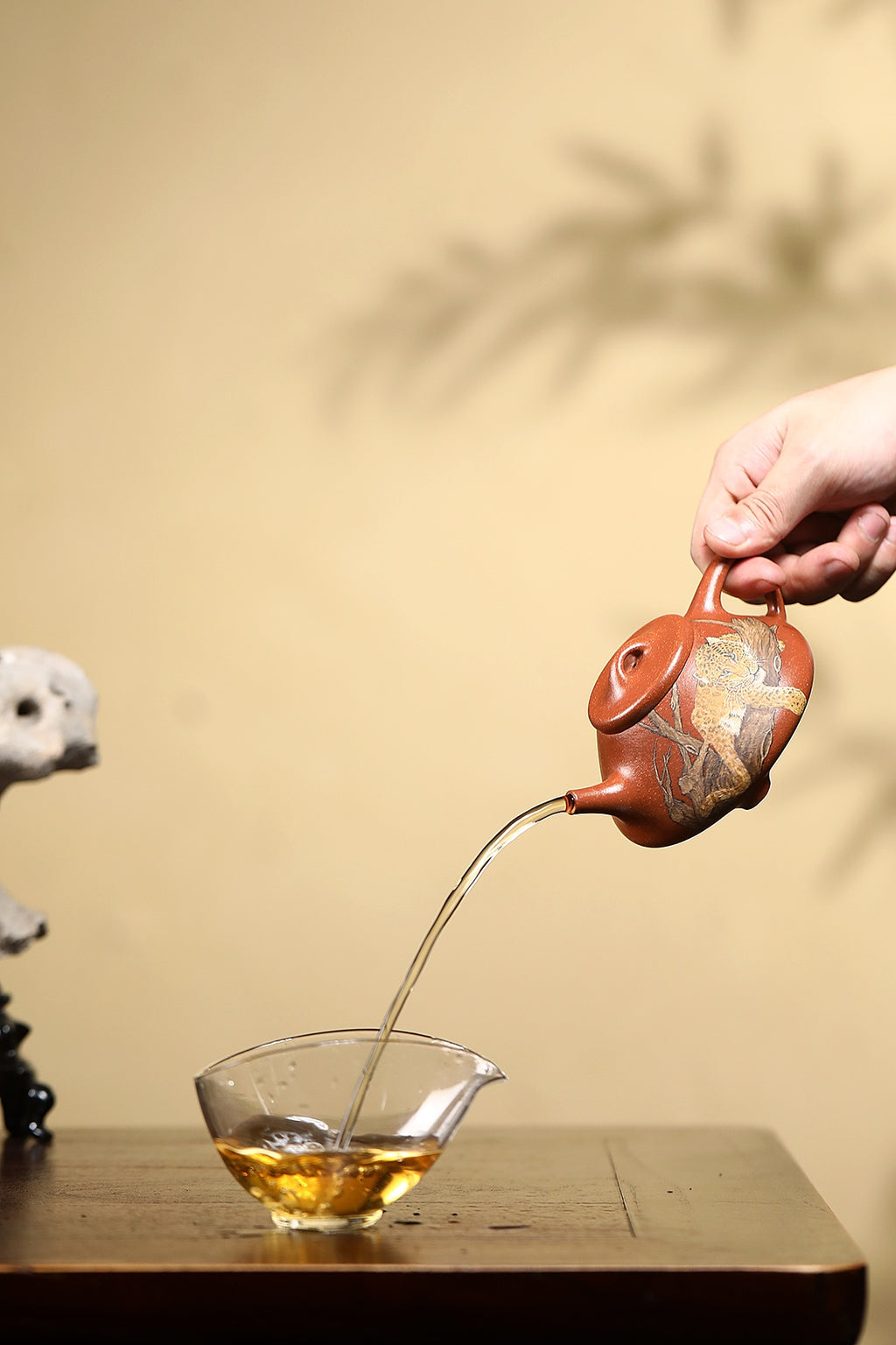 紫砂四小龙江建翔嫡传·杜益君巅峰佳作《子冶石瓢》——原矿优质降坡泥·260cc ——高级工艺美术师·杜益君 亲制