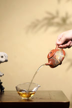 紫砂四小龙江建翔嫡传·杜益君巅峰佳作《子冶石瓢》——原矿优质降坡泥·260cc ——高级工艺美术师·杜益君 亲制