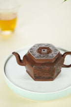 大生壶第四代嫡传·范秀芳紫砂臻品《六平盖方宫灯》——原矿优质降坡泥·260cc ——江苏省陶瓷艺术大师·范秀芳 制