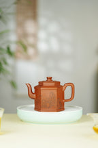 大生壶第四代嫡传·范秀芳紫砂臻品《高六方宫灯》传世收藏——原矿优质降坡泥·350cc