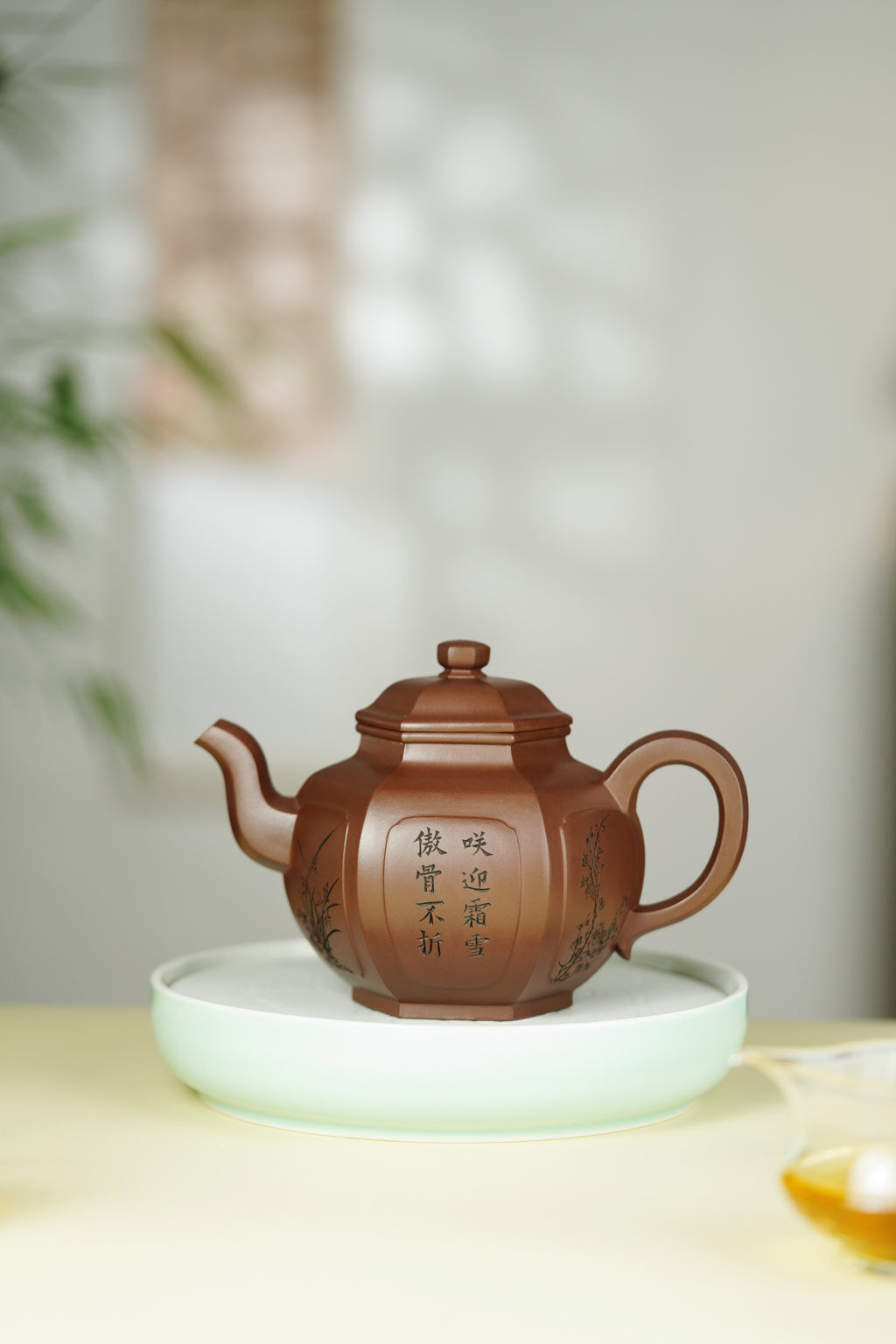 范大生嫡脉｜范秀芳制 范伟群装饰｜双省大师联诀紫砂臻品《六方宫灯壶》——原矿优质紫泥·550cc