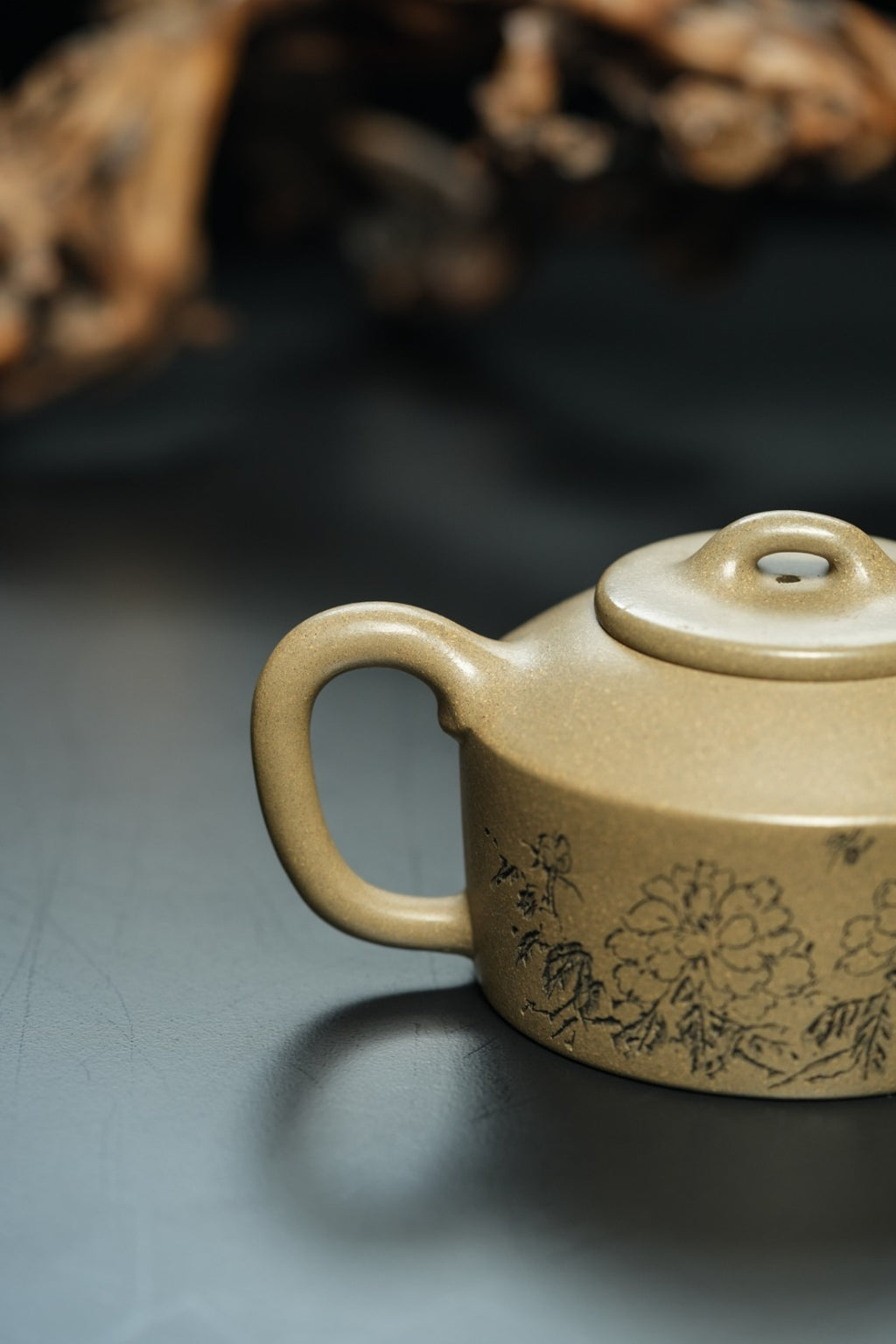 储立之大师传世典藏重器《镜瓦壶》——原矿优质 青段·350cc ——江苏省工艺美术大师·储立之 之作