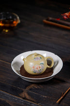 河豚西施180cc 本山绿泥金鱼彩绘西施紫砂壶