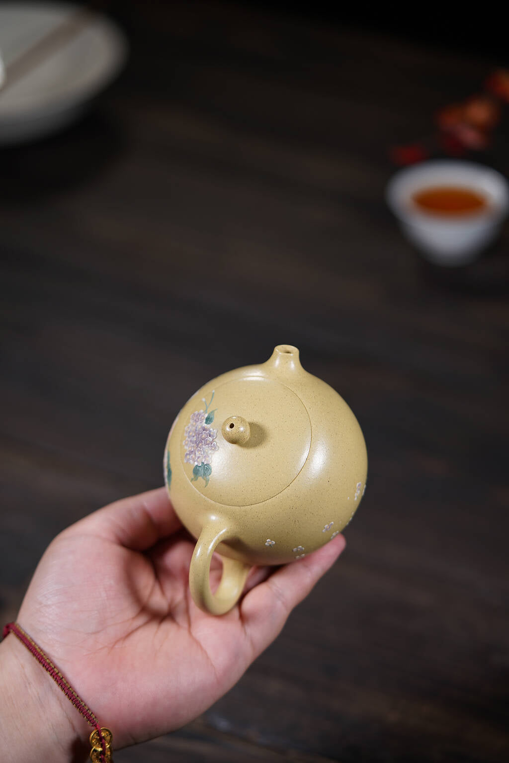 河豚西施180cc 本山绿泥金鱼彩绘西施紫砂壶