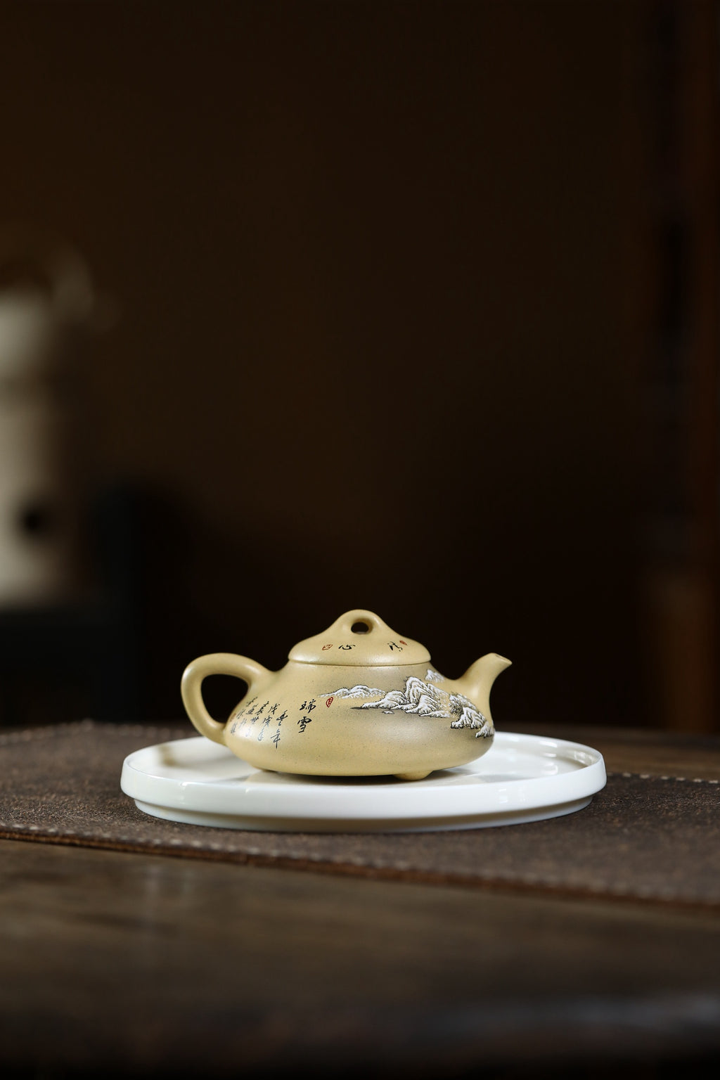 省大师潘春芳、许成权关门弟子许冠新老师臻品【纳瓢 瑞雪丰年】四号井特级本山绿泥手工精制，170cc
