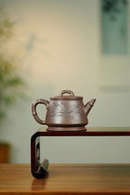 陈宏林大师传世巅峰臻品【高六方壶】业界标杆· ——原矿优质松华青段·420cc ——紫砂山水陶刻天花板·陈宏林亲工