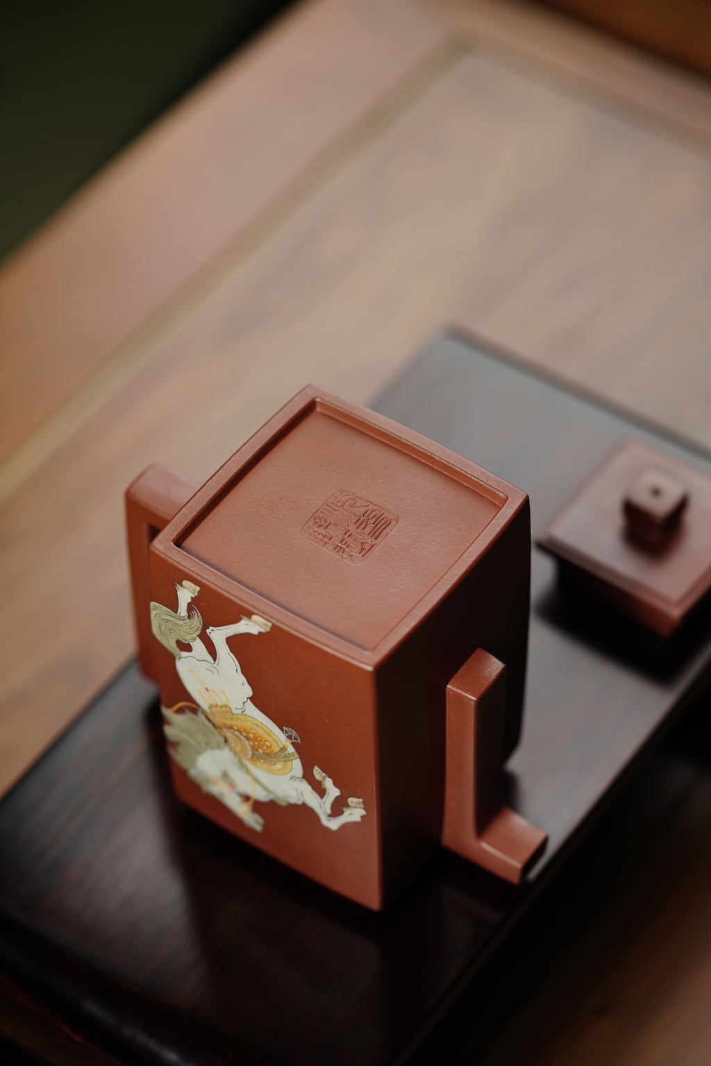 沈更轶亲制·邱玉林装饰巅峰之作【金砖马到成功壶】——原矿优质底槽清·450cc ——正高级工艺美术师·沈更轶 亲制 ——国大师邱玉林·装饰·马到成功！