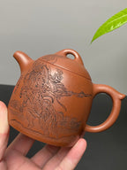 杨喜雨大师顶流臻品《秦权壶》形神兼备·礼藏双宜·传世重器！  ——原矿优质底槽清·260cc ——紫砂刻绘全能艺术名家·杨喜雨 亲工