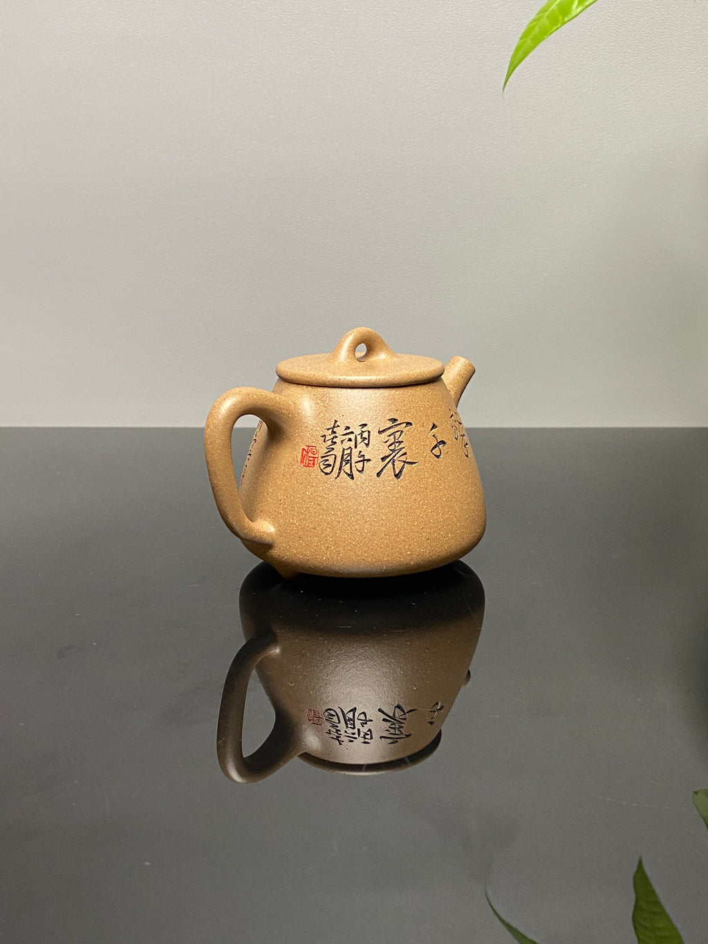 杨喜雨大师顶流臻品《高石瓢》形神兼备·礼藏双宜·传世重器！  ——原矿优质老段泥·230cc ——紫砂刻绘全能艺术名家·杨喜雨 亲工
