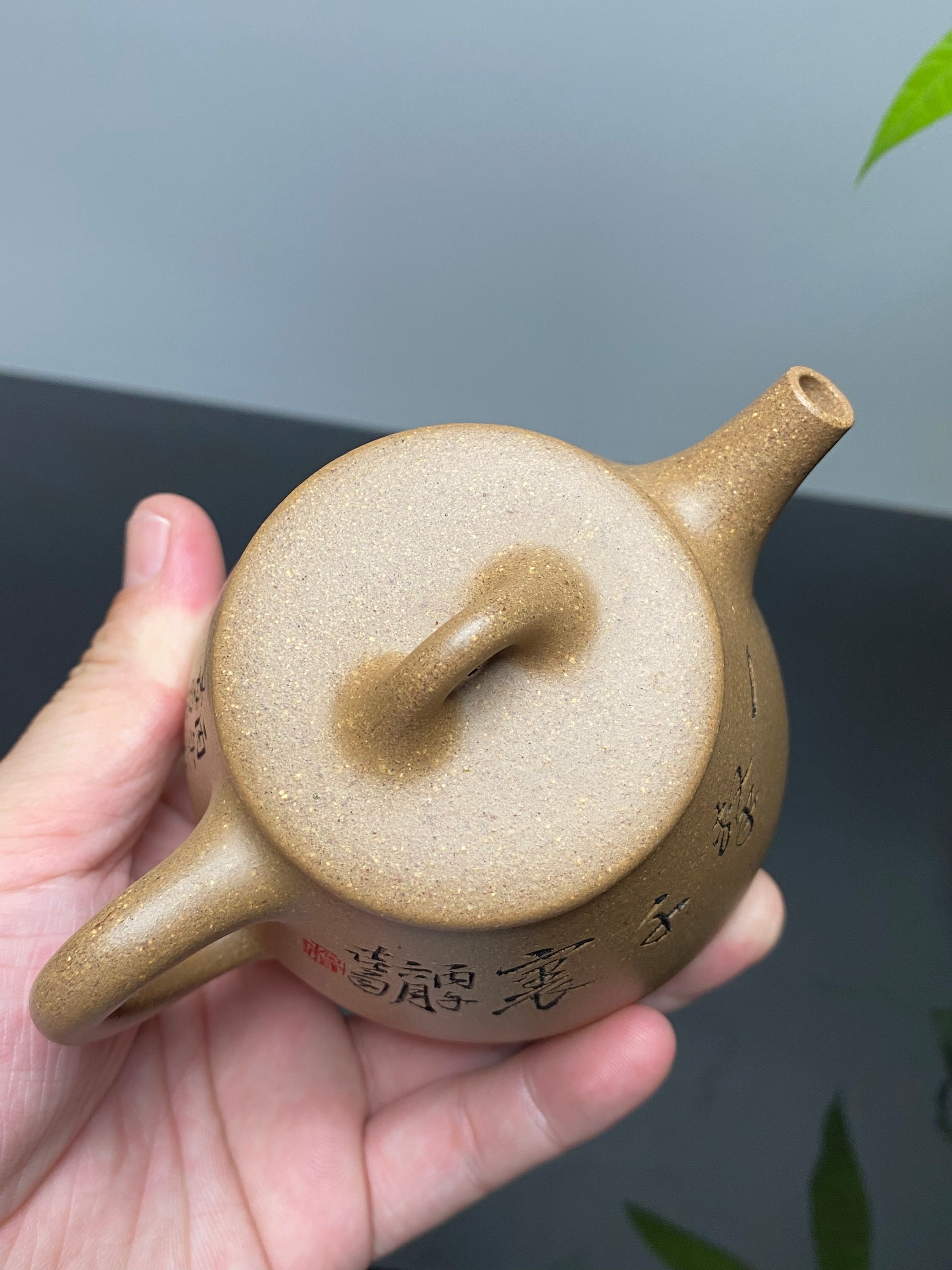 杨喜雨大师顶流臻品《高石瓢》形神兼备·礼藏双宜·传世重器！  ——原矿优质老段泥·230cc ——紫砂刻绘全能艺术名家·杨喜雨 亲工