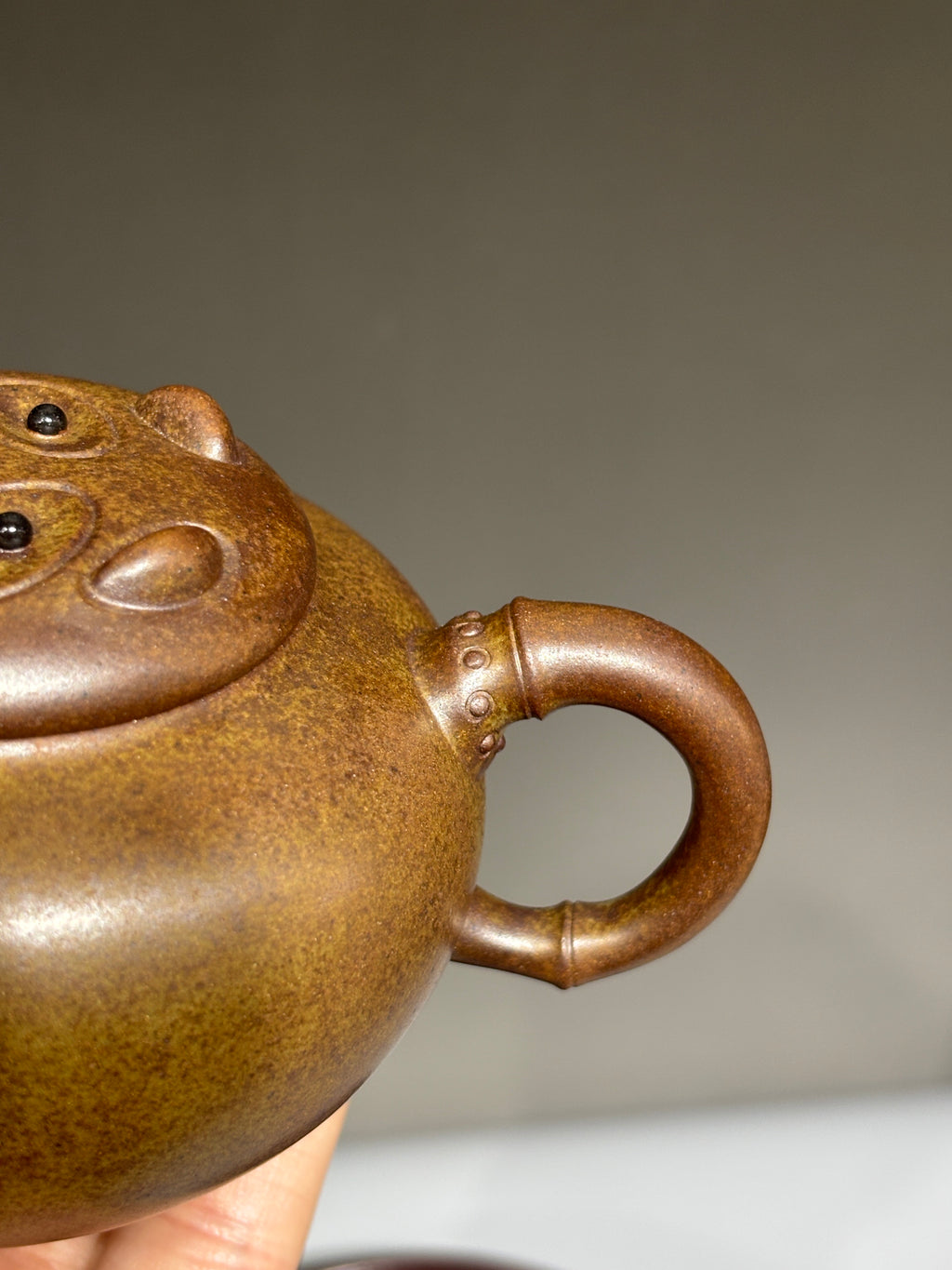 窑宝级柴烧《熊猫壶》精致有趣小重器！ ——原矿黄金段柴烧·180cc ——实力派陶艺家·周满星