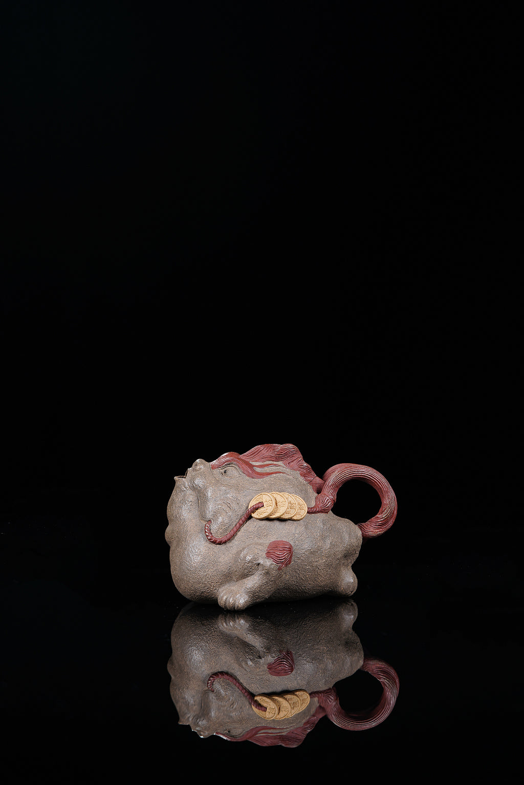 瑞兽系列精品佳作《纳财壶》 ——原矿优质青段泥·180cc  ——实力派陶艺家·焦勇
