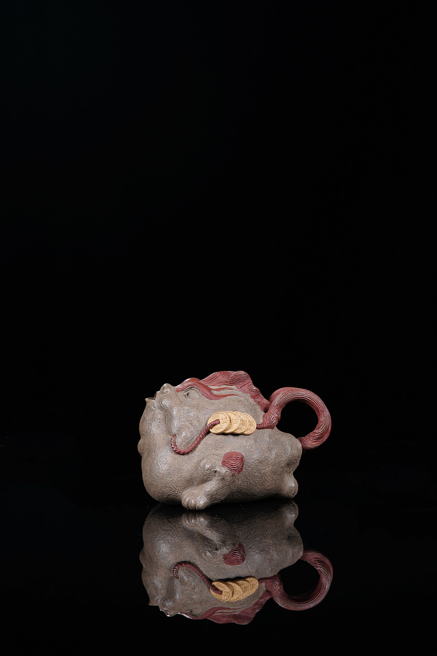 瑞兽系列精品佳作《纳财壶》 ——原矿优质青段泥·180cc  ——实力派陶艺家·焦勇