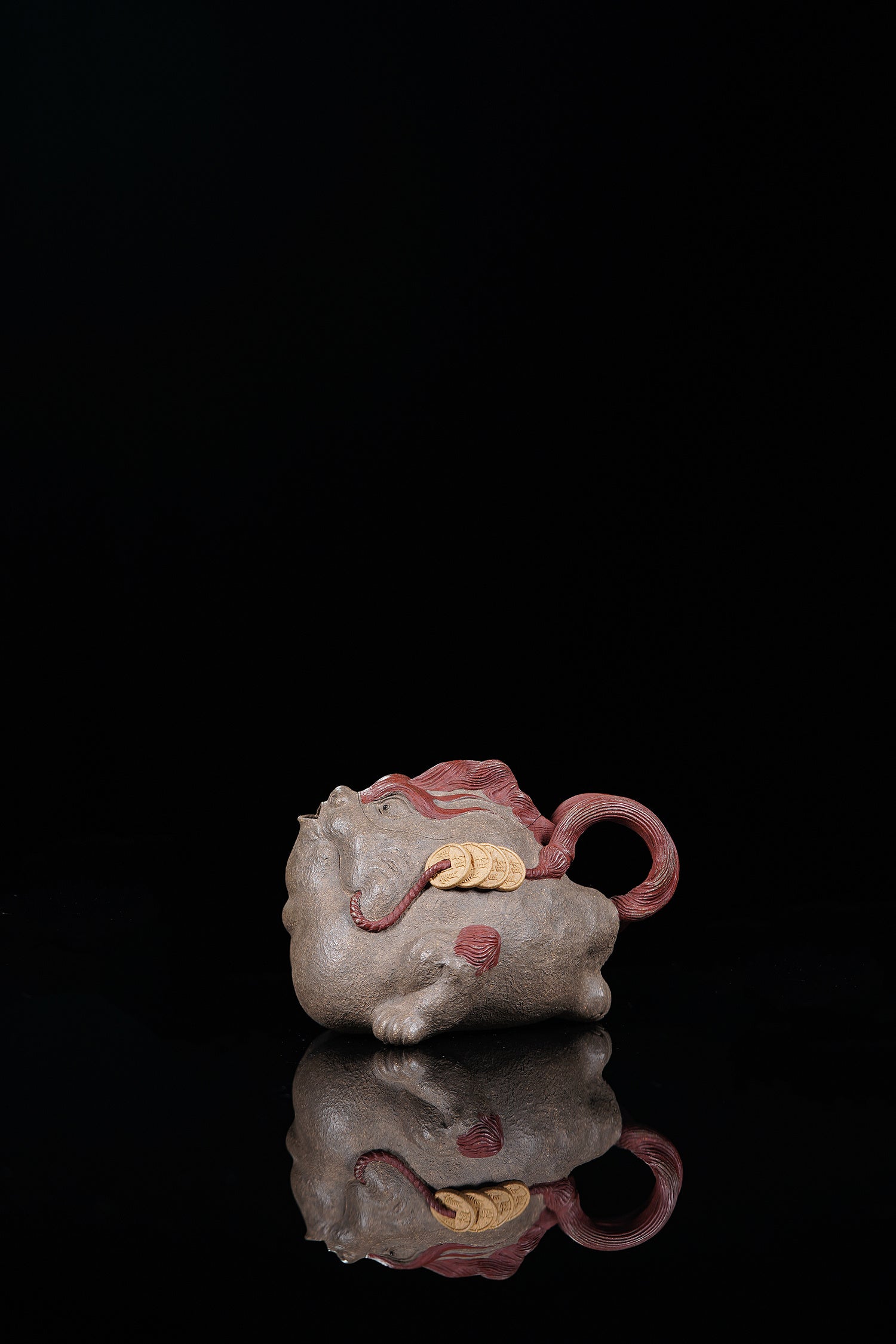 瑞兽系列精品佳作《纳财壶》 ——原矿优质青段泥·180cc  ——实力派陶艺家·焦勇