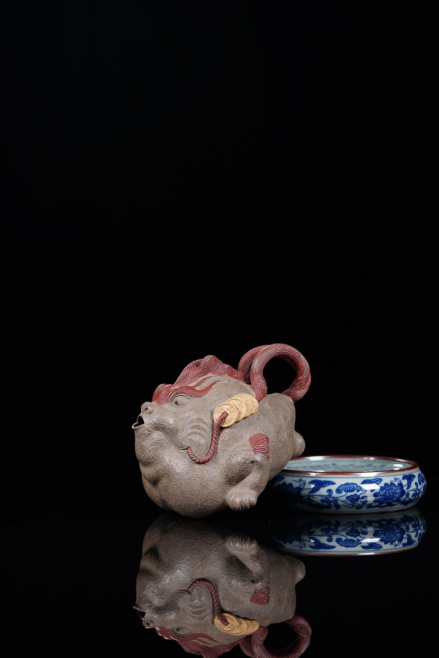 瑞兽系列精品佳作《纳财壶》 ——原矿优质青段泥·180cc  ——实力派陶艺家·焦勇