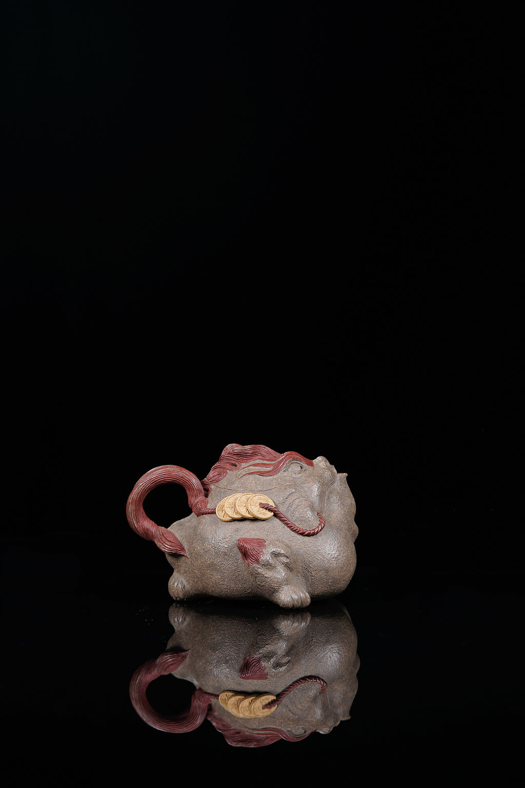 瑞兽系列精品佳作《纳财壶》 ——原矿优质青段泥·180cc  ——实力派陶艺家·焦勇