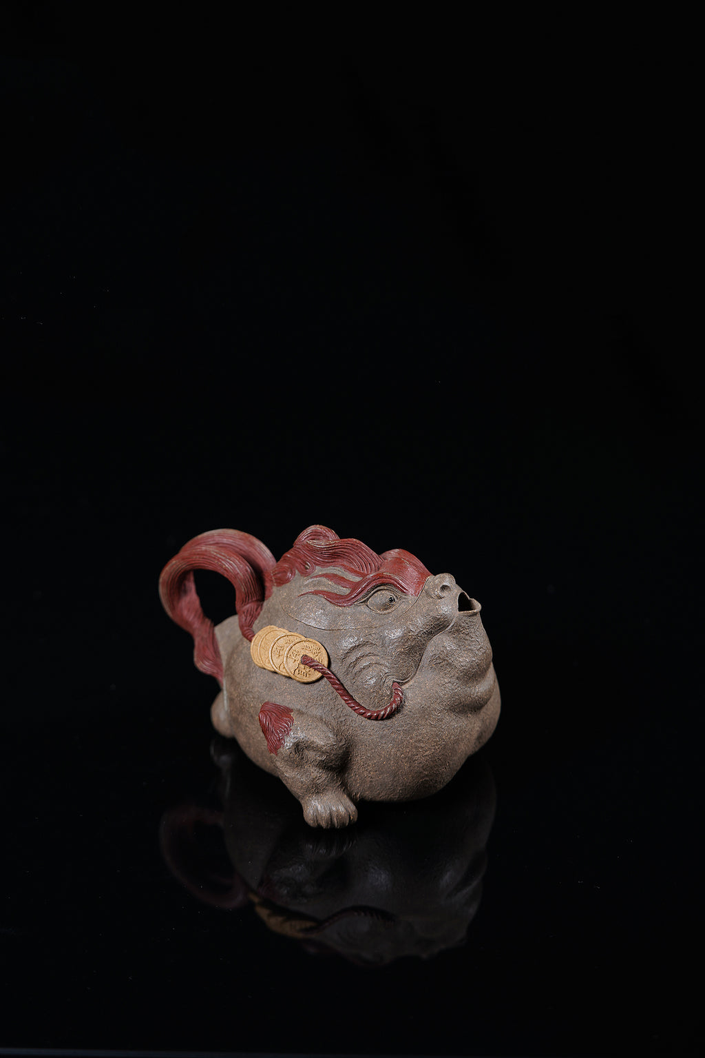 瑞兽系列精品佳作《纳财壶》 ——原矿优质青段泥·180cc  ——实力派陶艺家·焦勇