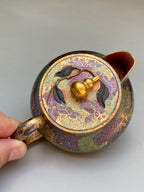 紫砂特色黄金紫晶贝壳烧【福禄壶】与众不同的藏品！  ——原矿优质朱泥·130cc ——著名紫砂艺术家·郑军
