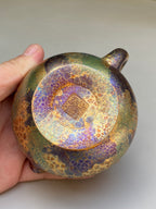 紫砂特色黄金紫晶贝壳烧【福禄壶】与众不同的藏品！  ——原矿优质朱泥·130cc ——著名紫砂艺术家·郑军