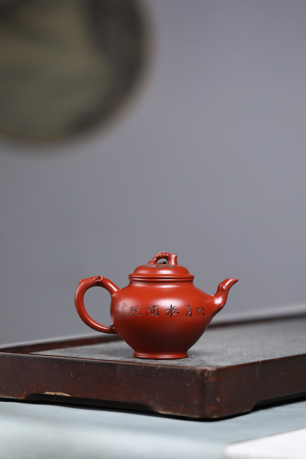 范泽锋高徒·邱爽紫砂潜力重器《松报春壶》是您礼藏皆宜的高端艺术品👍  ——原矿优质朱泥·200cc