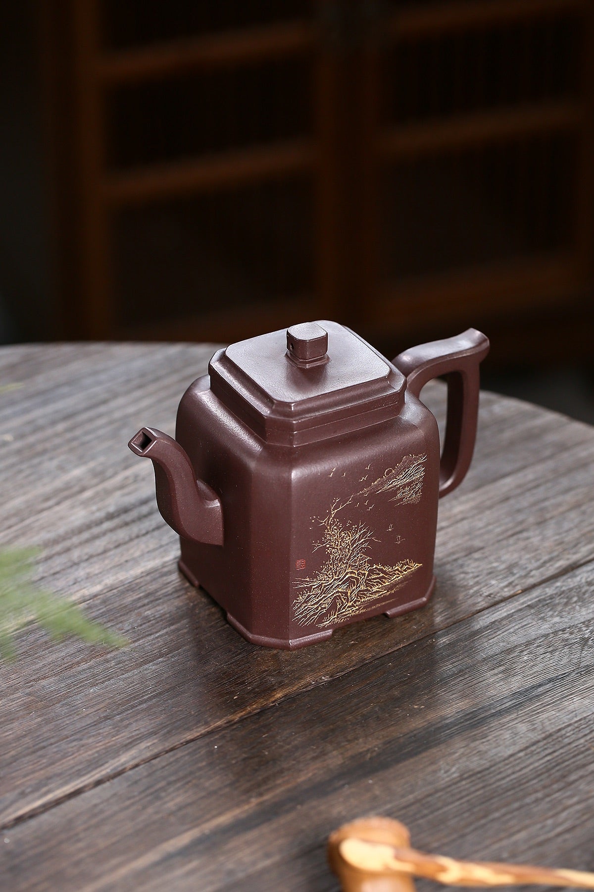 范泽锋高徒·邱爽紫砂潜力重器《葵方壶》是您礼藏皆宜的高端艺术品👍  ——原矿优质老紫泥·550cc