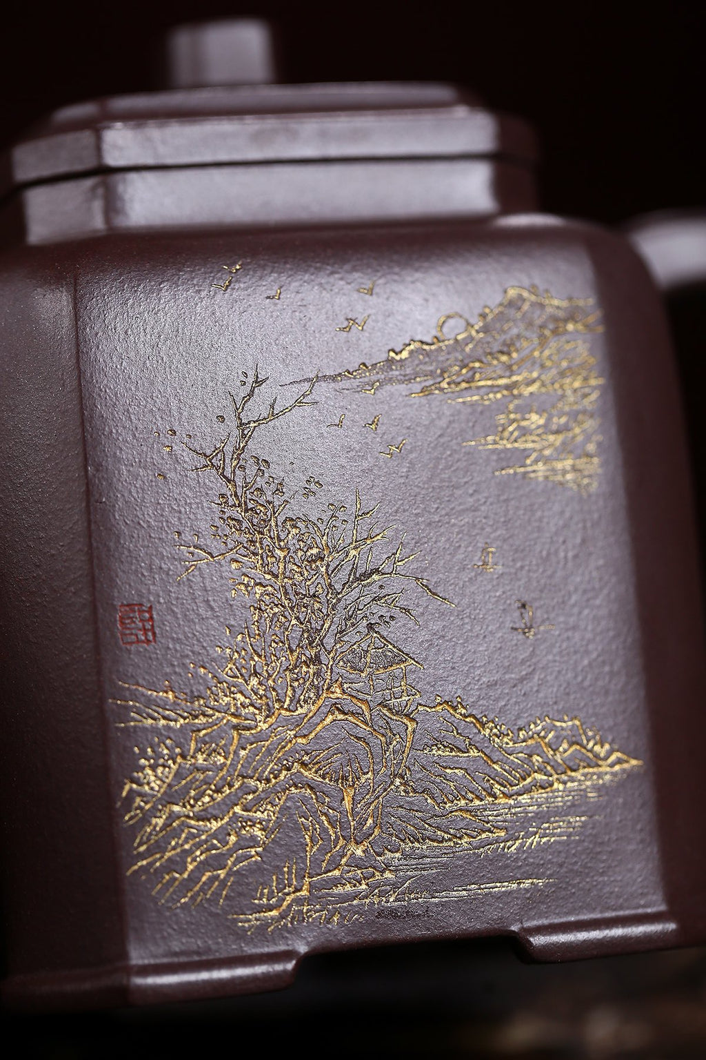范泽锋高徒·邱爽紫砂潜力重器《葵方壶》是您礼藏皆宜的高端艺术品👍  ——原矿优质老紫泥·550cc