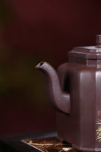 范泽锋高徒·邱爽紫砂潜力重器《葵方壶》是您礼藏皆宜的高端艺术品👍  ——原矿优质老紫泥·550cc