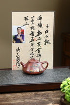 崖柏木柴烧窑宝作品【柴烧作品，自然落釉，每一把的发色都不一样】  东盟紫砂行业领军人物新作【子冶石瓢】