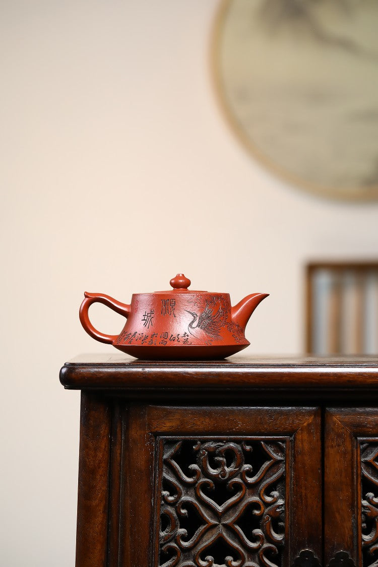 【储老师创作新品，精刻高货欣赏】 东盟紫砂行业领军人物新作【柱础•贵妃出浴】陶刻圣手—国礼艺术家(高级)（储国峰）